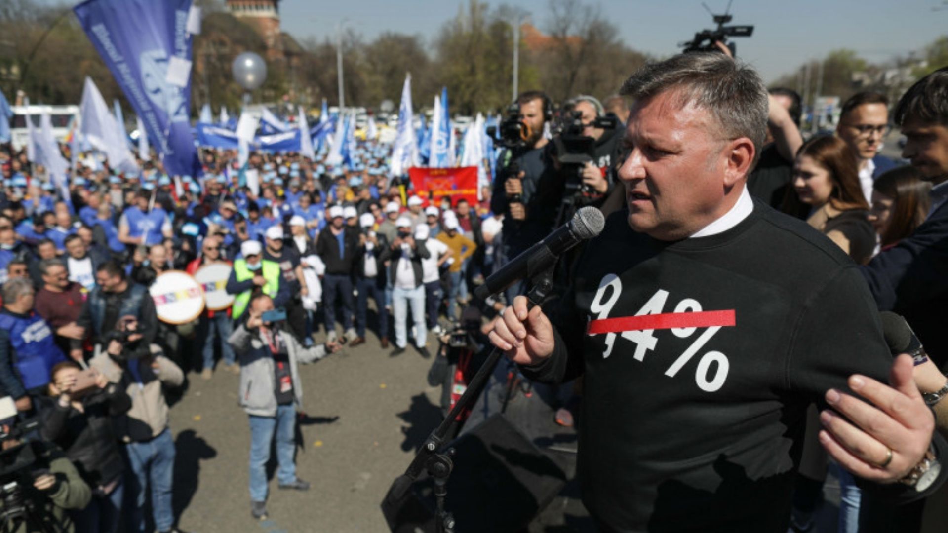 Marius BUDĂI joacă rolul politicianului sindicalist